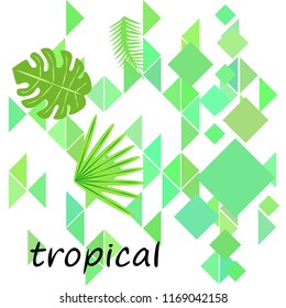 tropical summer tropical plant vector background