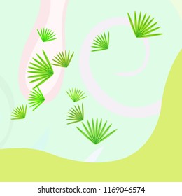 tropical summer tropical plant vector background