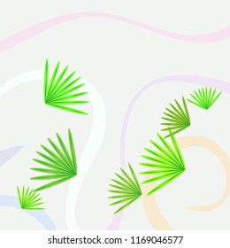 tropical summer tropical plant vector background