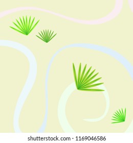 tropical summer tropical plant vector background