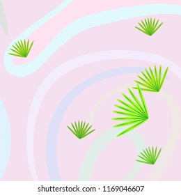 tropical summer tropical plant vector background