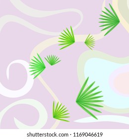 tropical summer tropical plant vector background