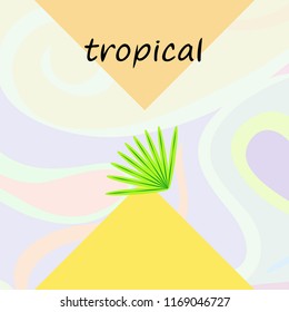 tropical summer tropical plant vector background
