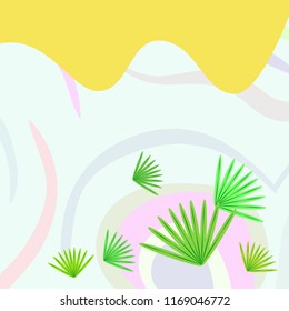 tropical summer tropical plant vector background