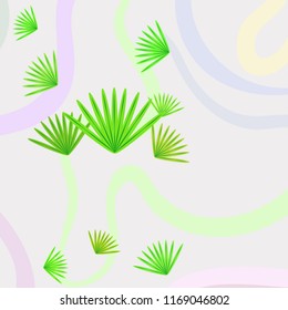 tropical summer tropical plant vector background