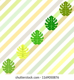 tropical summer tropical plant vector background