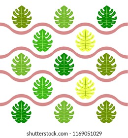 tropical summer tropical plant vector background