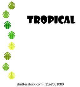 tropical summer tropical plant vector background tropical summer tropical plant vector background