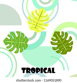 tropical summer tropical plant vector background