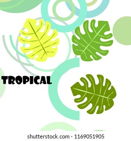 tropical summer tropical plant vector background