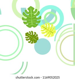tropical summer tropical plant vector background
