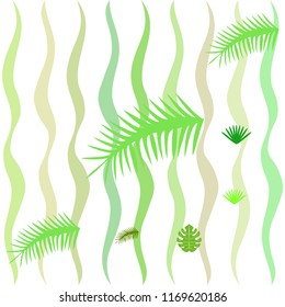 tropical summer tropical plant vector background