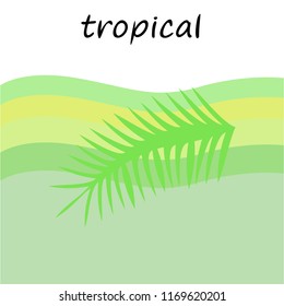 tropical summer tropical plant vector background