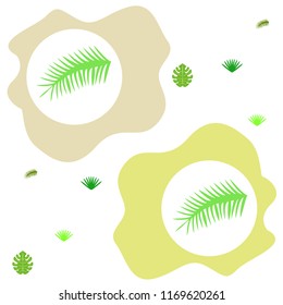 tropical summer tropical plant vector background