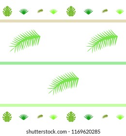 tropical summer tropical plant vector background