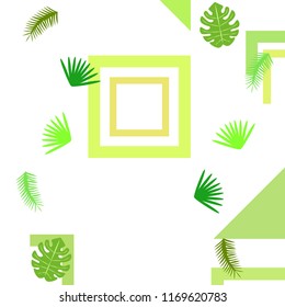 tropical summer tropical plant vector background