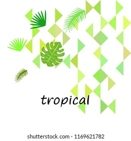 tropical summer tropical plant vector background tropical summer tropical plant vector background