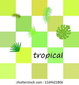 tropical summer tropical plant vector background