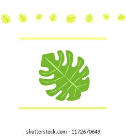 tropical summer tropical plant vector background
