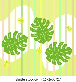 tropical summer tropical plant vector background
