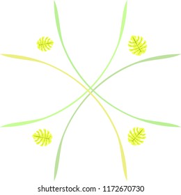 tropical summer tropical plant vector background