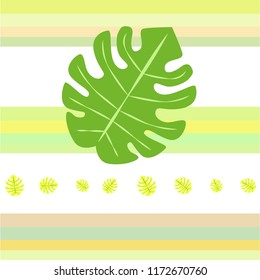 tropical summer tropical plant vector background