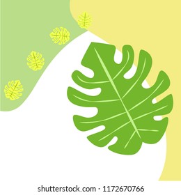 tropical summer tropical plant vector background
