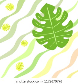 tropical summer tropical plant vector background