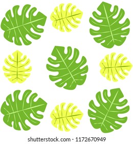 tropical summer tropical plant vector background