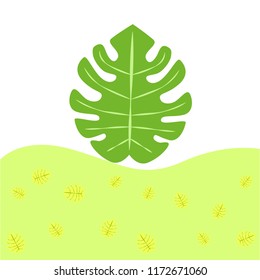 tropical summer tropical plant vector background