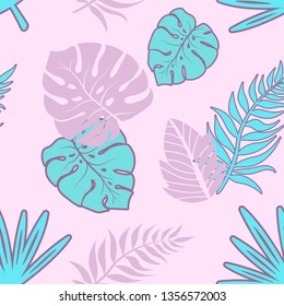 Tropical Summer Seamless Pattern