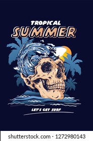 Tropical Summer Skull 