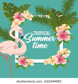 tropical summer time poster