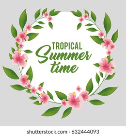 tropical summer time poster