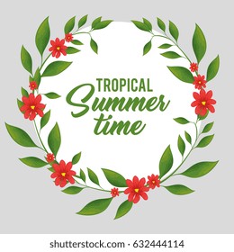 tropical summer time poster