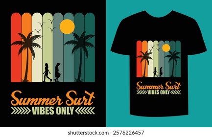 Tropical Summer Vibes – Eye-Catching T-shirt Design"