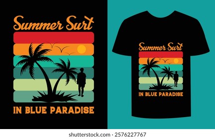 Tropical Summer Vibes – Eye-Catching T-shirt Design"