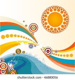 tropical sun background