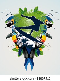 tropical surf