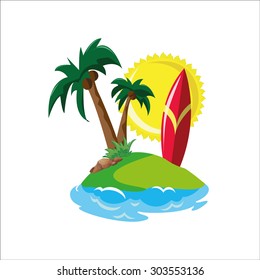 tropical surf