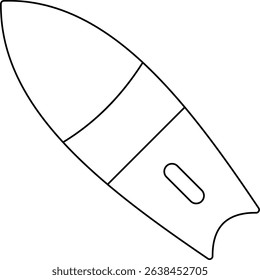 Tropical Surfboard Design Vector Graphic