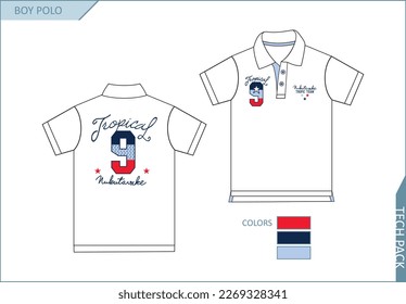 Tropical Team 9 Graphics Boy T-Shirt Summer 