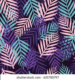 Tropical texture. Background. Violet tones.