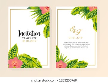 Tropical Themes Design Invitation