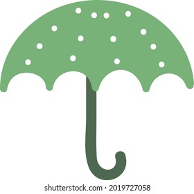 Tropical umbrella, illustration, vector on a white background.