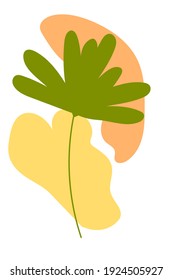 Tropical vector art and abstract shapes. artwork for posters, cards, web-design, etc