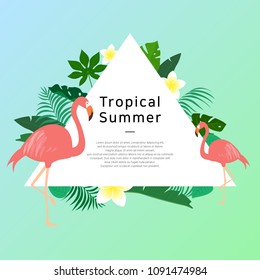 Tropical vector background.