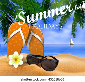 tropical vector background