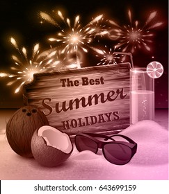 tropical vector background