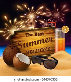 tropical vector background
